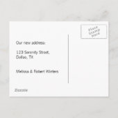 Carte Postale Faire-part Maison Champignon Fée Fantaisiste Nous avons Démén (Dos)