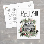 Carte Postale Faire-part Maison de vacances chauffer Open House We've Moved