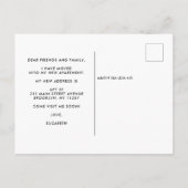 Carte Postale Faire-part Maison Douce Nouvel Appartement Emménagé en Ville (Dos)