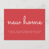 Carte Postale Faire-part Maison neuve chic et amusante moderne (Devant)