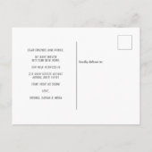 Carte Postale Faire-part Maison rustique Forêt Bois Nous avons déménagé Aut (Dos)