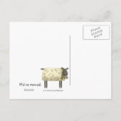 Carte Postale Faire-part Maison Saltbox Marron Nouvelle Adresse (Dos)