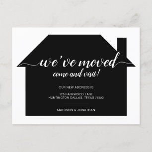 Carte Postale Faire-part Maison simple Nous avons déménagé