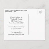 Carte Postale Faire-part Maisons en Provence de Cézanne, Changement d'adres (Dos)