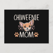 Carte Postale Faire-part Maman chiweenie chihuahua adorable chien propriéta (Devant)