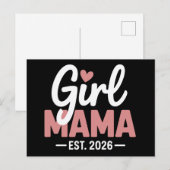 Carte Postale Faire-part Maman Fille Est 2026 Révélation de Grossesse Nouve (Devant / Derrière)