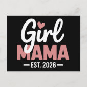 Carte Postale Faire-part Maman Fille Est 2026 Révélation de Grossesse Nouve (Devant)