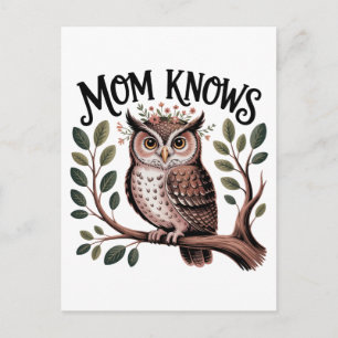 Carte Postale Faire-part Maman sait