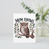 Carte Postale Faire-part Maman sait (Debout devant)