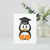 Carte Postale Faire-part Manchot de remise de diplôme (Debout devant)