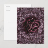 Carte Postale Faire-part Mandala de rose  (Devant / Derrière)