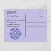 Carte Postale Faire-part Mandalas en bleu néerlandais mixte (Dos)