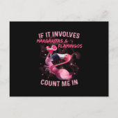 Carte Postale Faire-part Margaritas & Flamants (Devant)