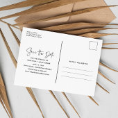 Carte Postale Faire-part Mariage à Destination de Plage Tropicale Enregistr