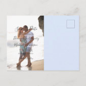 Carte Postale Faire-part Mariage à moto Rêves de la route ouverte (Dos)