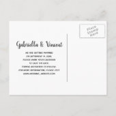 Carte Postale Faire-part Mariage à Ranch Bucket and Daisies Save the Date (Dos)