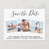Carte Postale Faire-part Mariage Animaux de compagnie Photo Collage Chien E (Devant)