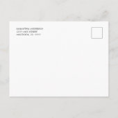 Carte Postale Faire-part Mariage Annulé Rustique Soleil (Dos)