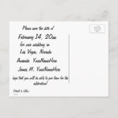 Carte Postale Faire-part Mariage arc-en-ciel Las Vegas (Dos)