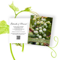 Mariage au vignoble de raisins verts Enregistrer l