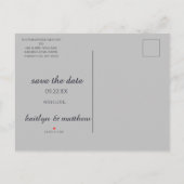 Carte Postale Faire-part Mariage bleu clair (Dos)