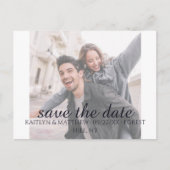 Carte Postale Faire-part Mariage bleu clair (Devant)