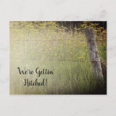 Carte Postale Faire-part Mariage campagnard Fleur sauvage de la clôture rus (Devant)