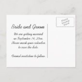 Carte Postale Faire-part Mariage campagnard Red Barn Enregistrer la date (Dos)