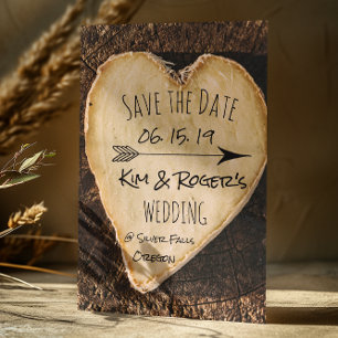 Carte Postale Faire-part Mariage campagnard Rustique Boho Grange Enregistre