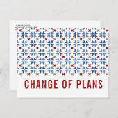 Carte Postale Faire-part Mariage Changement de Date NAVIRE ESPAGNOL ET CARR (Devant / Derrière)