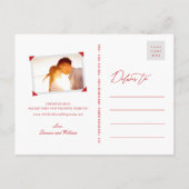 Carte Postale Faire-part Mariage Chinois Bambou Zen Moderne Économisez La D (Dos)