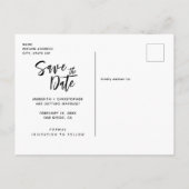 Carte Postale Faire-part Mariage d'Agate de Bourgogne Enregistrer la date (Dos)