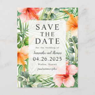 Carte Postale Faire-part Mariage dans Paradise Enregistrer la date
