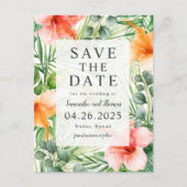 Carte Postale Faire-part Mariage dans Paradise Enregistrer la date (Devant)