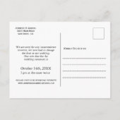 Carte Postale Faire-part Mariage Date reportée Photo simple (Dos)