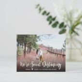 Carte Postale Faire-part Mariage Date reportée Photo simple (Debout devant)