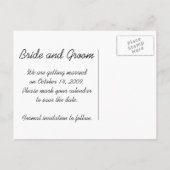 Carte Postale Faire-part Mariage de automne japonais Maple Leaf Enregistrer (Dos)
