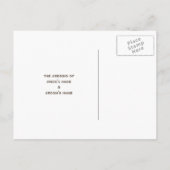 Carte Postale Faire-part Mariage de automne Tournesol Enregistrer La Date C (Dos)