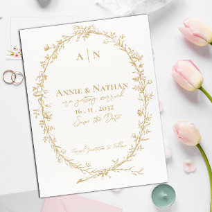 Carte Postale Faire-part Mariage de cadre de conception d'organisation comp