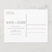 Carte Postale Faire-part Mariage de destination à la plage de coquillages E (Dos)