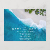 Carte Postale Faire-part Mariage de Destination de Plage Jamaïcaine (Devant)