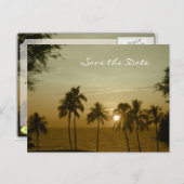 Carte Postale Faire-part Mariage de Destination Enregistrer la Date, Mauna  (Devant / Derrière)