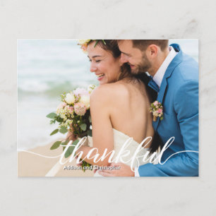 Carte Postale Faire-part Mariage de Destination sur Mesure avec Remerciemen