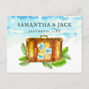 Carte Postale Faire-part Mariage de Destination Tropical   Sauvegarder la D