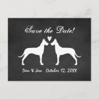 Mariage de Grands Danois Enregistrer la Date