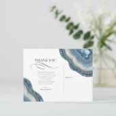 Carte Postale Faire-part Mariage de Parties scintillant de géométrie d'âge  (Debout devant)