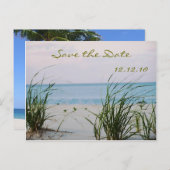 Carte Postale Faire-part Mariage de plage (Devant / Derrière)