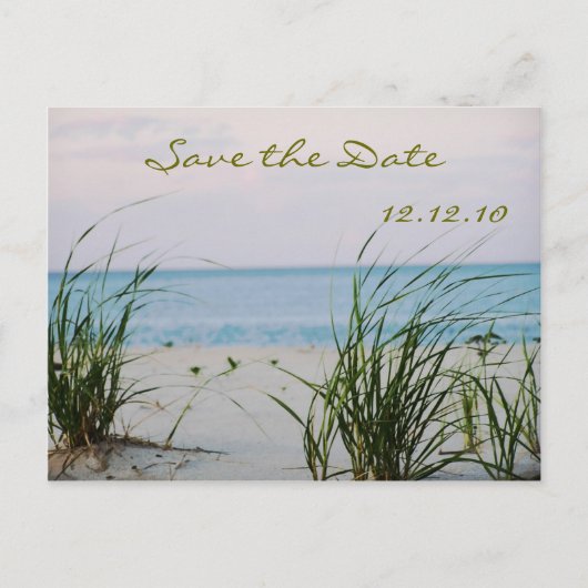 Carte Postale Faire-part Mariage de plage (Devant)