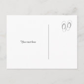 Carte Postale Faire-part Mariage de plage de sable dollar enregistrer les c (Dos)