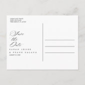 Carte Postale Faire-part Mariage de plage florale tropicale Enregistrer la (Dos)